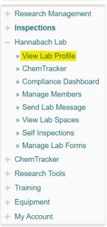 view lab profile